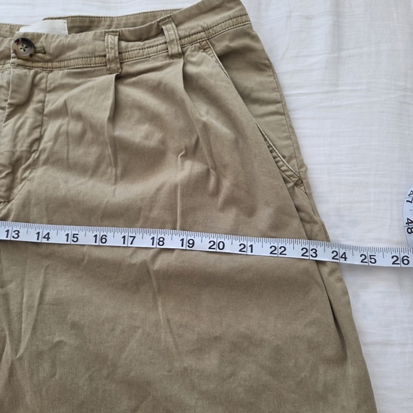 Anthropologie "Continuum Wide Legs" pants In Chartreuse Size 12 - Picture 6 of 10